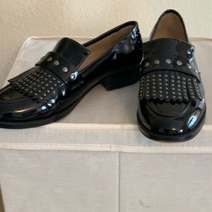 Botkier Black Patent Embellished Loafer
